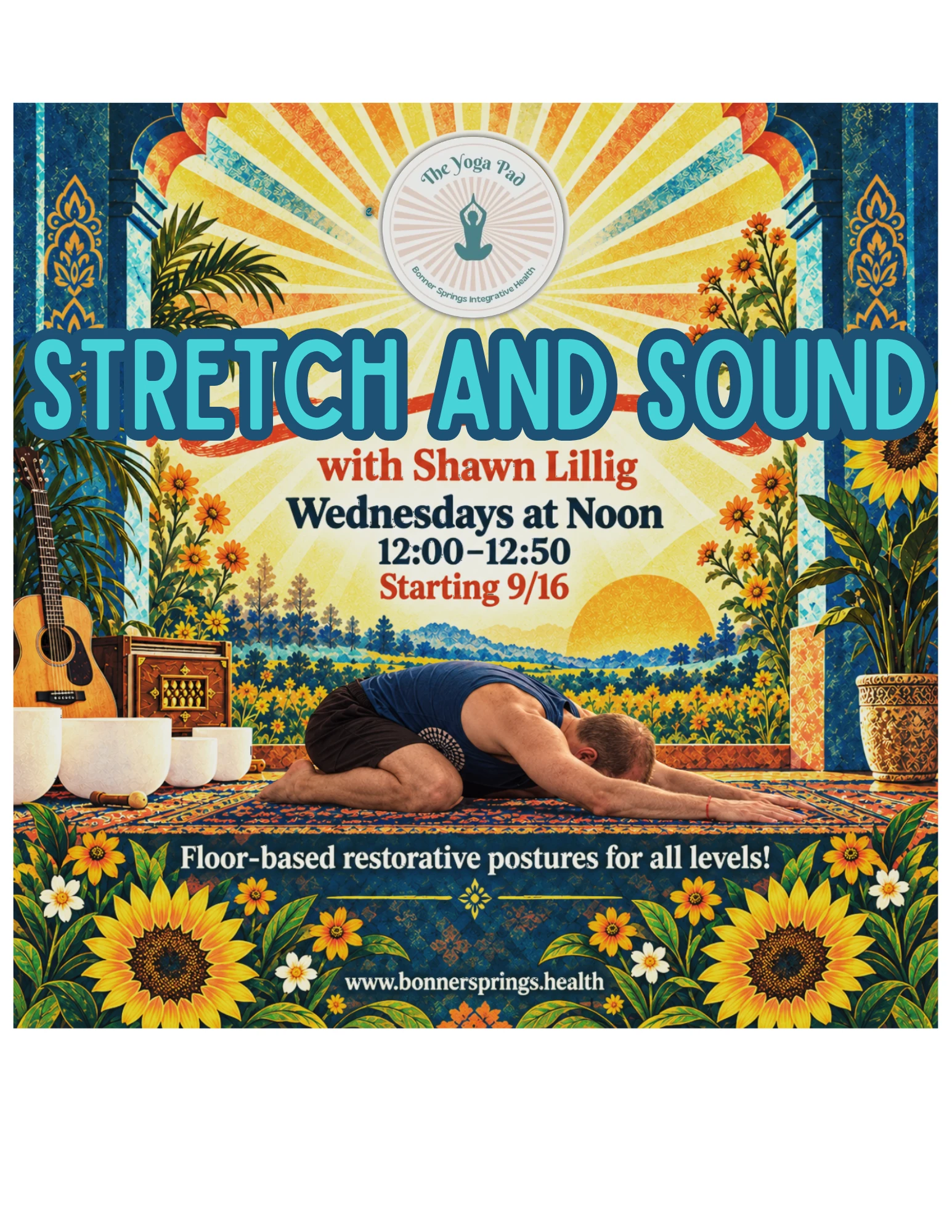 Stretch and Sound original class flyer